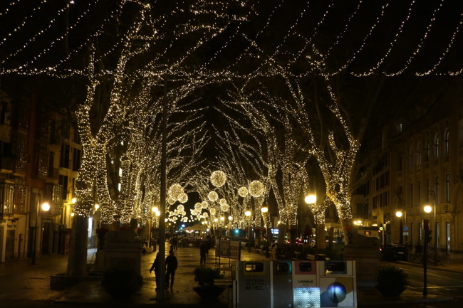 Beleuchtung Palma zu Weihnachten